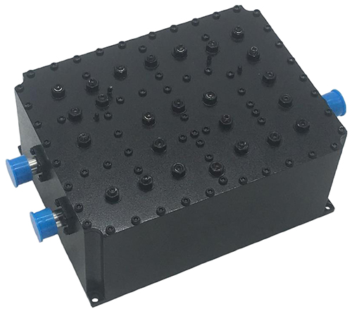 Compact multiband duplexer, 380-520 MHz, Any 15 MHz block 100W, N-type female – 177 x 134 x 85mm, 1~10  MHz band width